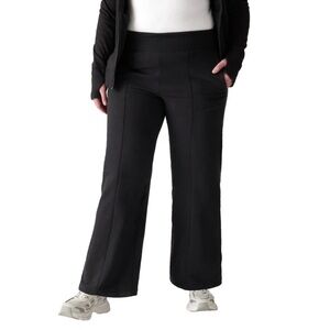 ATHLETA Retroplush Straight Leg Pant #401475 Soft Comfy Black Plus Size 3X NEW